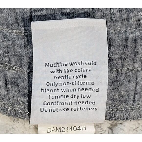 DSG Gray Sweat Shorts Drawstring Cotton Blend Slash Pockets Mens Large - Picture 6 of 6